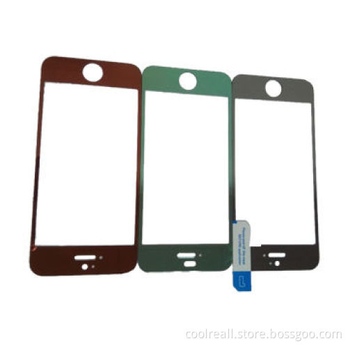 Color tempered glass screen protector for apple iphone
